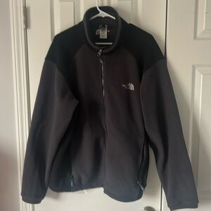 The Northface men’s large black and gray fleece